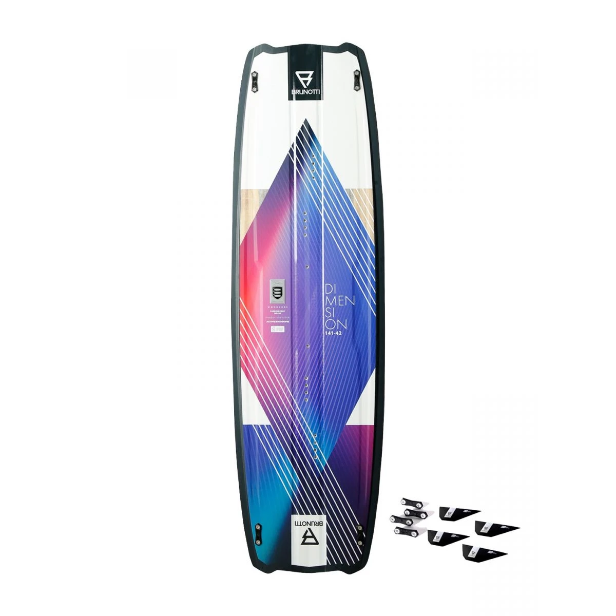 Brunotti Dimension Twintip Kiteboard M G10 Finner 5 Brunotti Dimension Twintip Kiteboard M G10 Finner - Billede 3