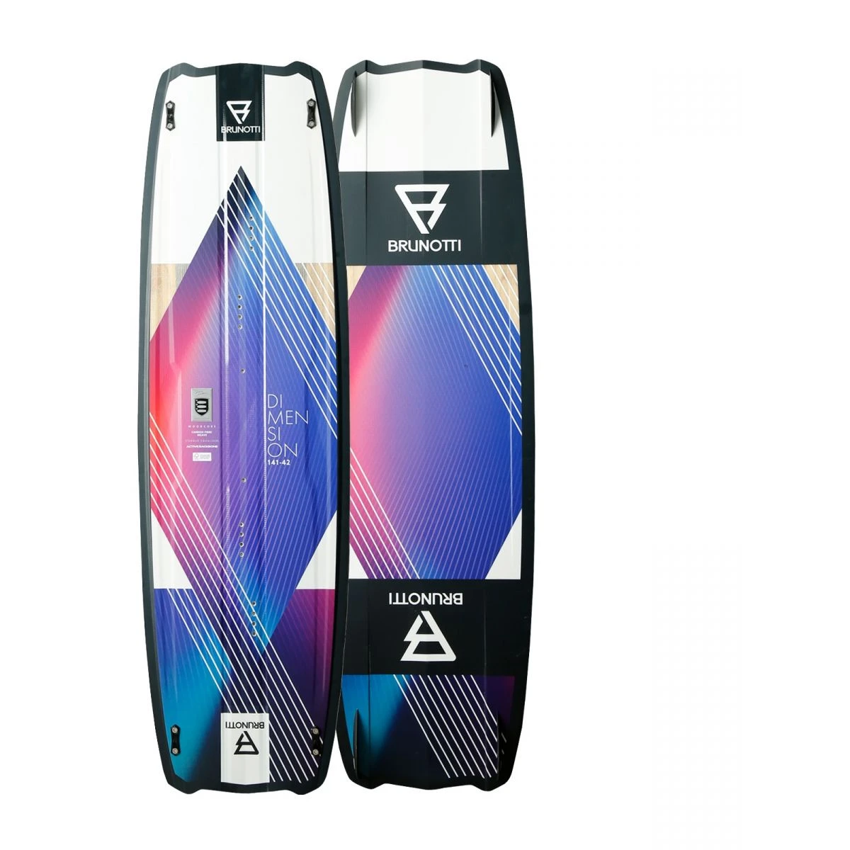 Brunotti Dimension Twintip Kiteboard M G10 Finner 3 Brunotti Dimension Twintip Kiteboard M G10 Finner
