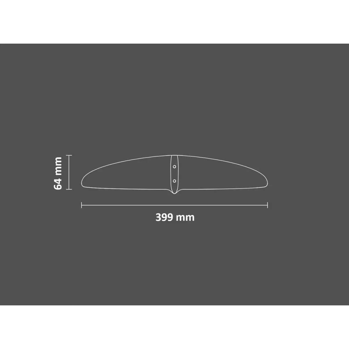 SabFoil Stabilizer 399 - 207cm2 7 SabFoil Stabilizer 399 - 207cm2 - Billede 5