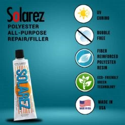 Solarez Polyester All-purpose 3.5 OZ Tube - Reparations Lim
